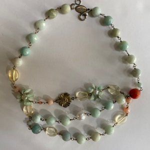 Beaded necklace...great pastel colors!